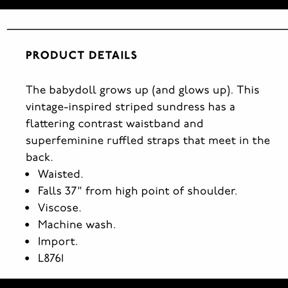 Madewell StripeRuffleStrap Dress (Sz8,10,12) - Picture 5 of 5